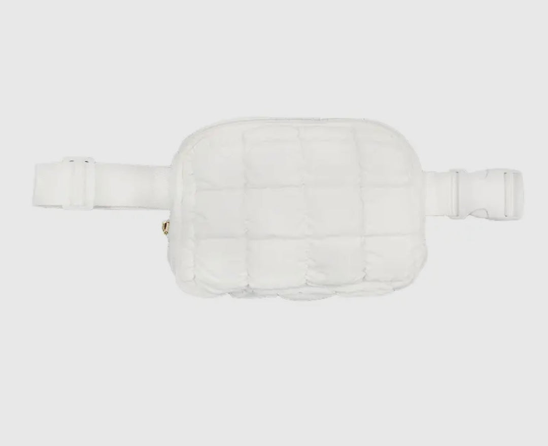 White Puffer Crossbosy/Belt Bag