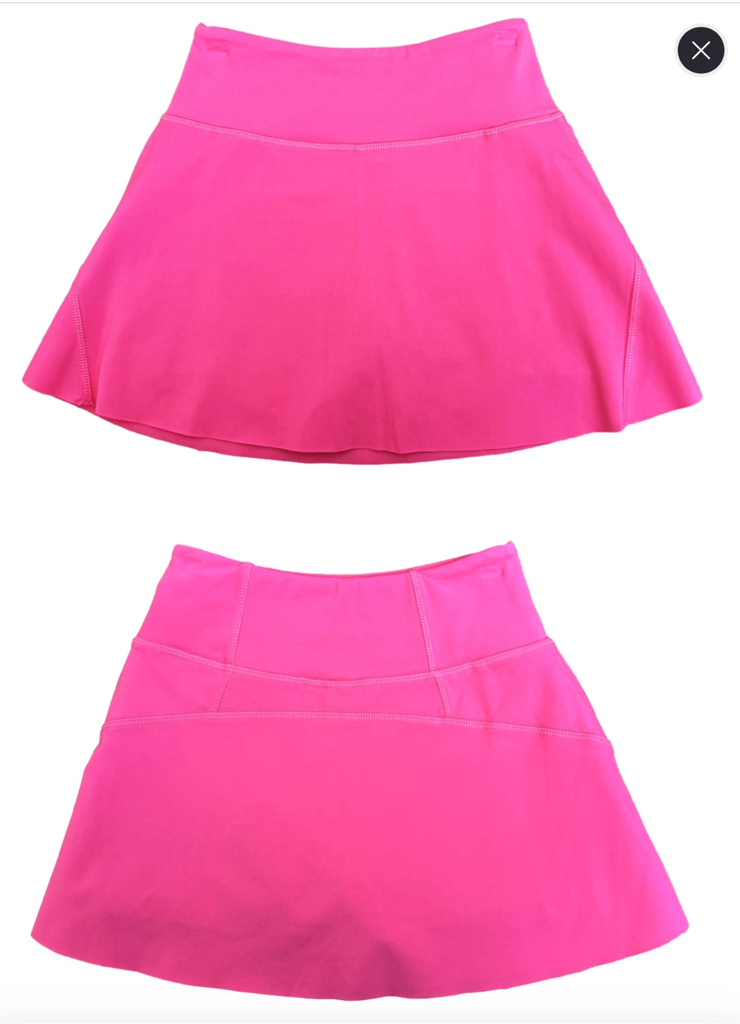 Pink High Waist Tennis Skirt