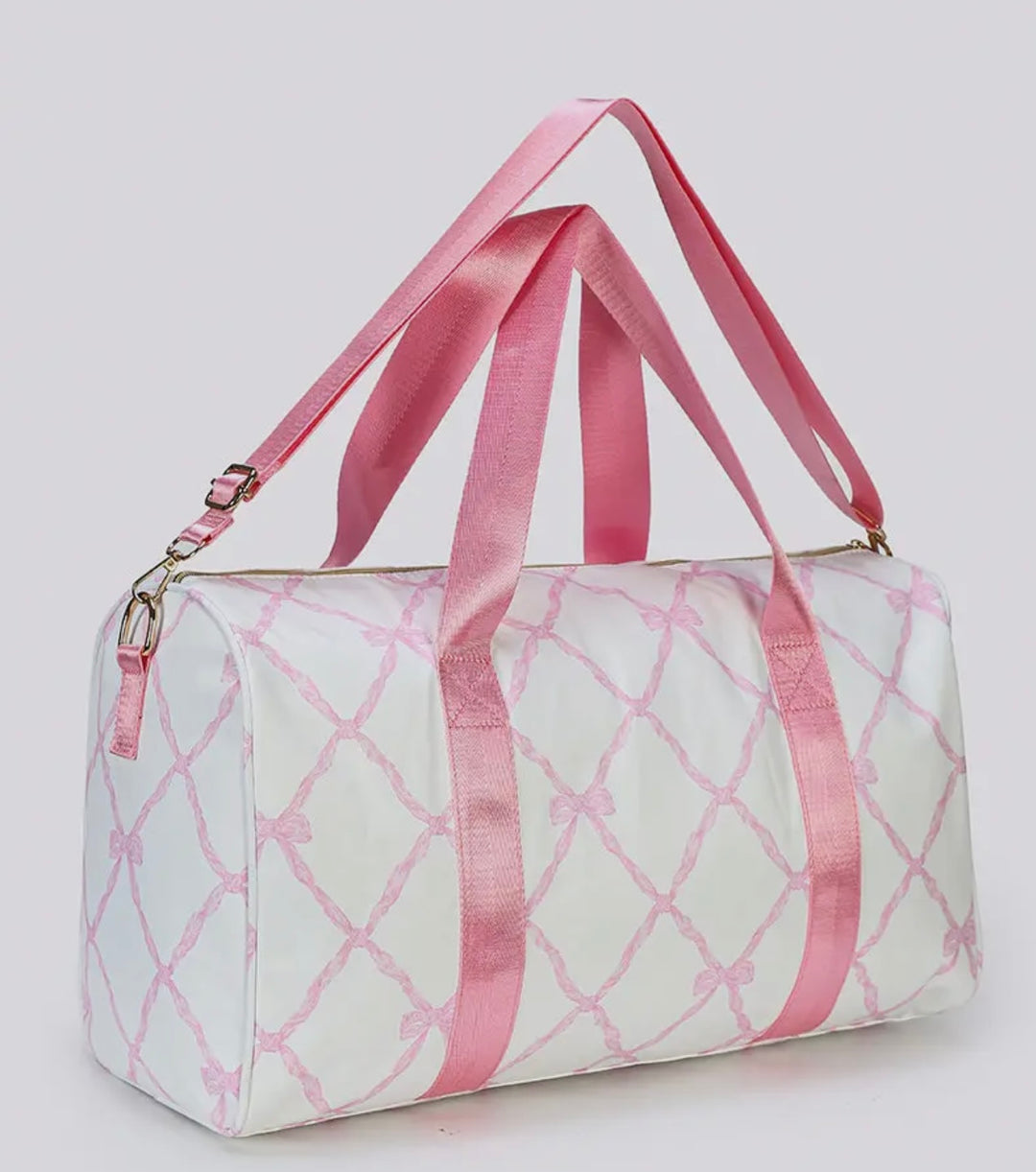 Pink Bow Duffle Bag
