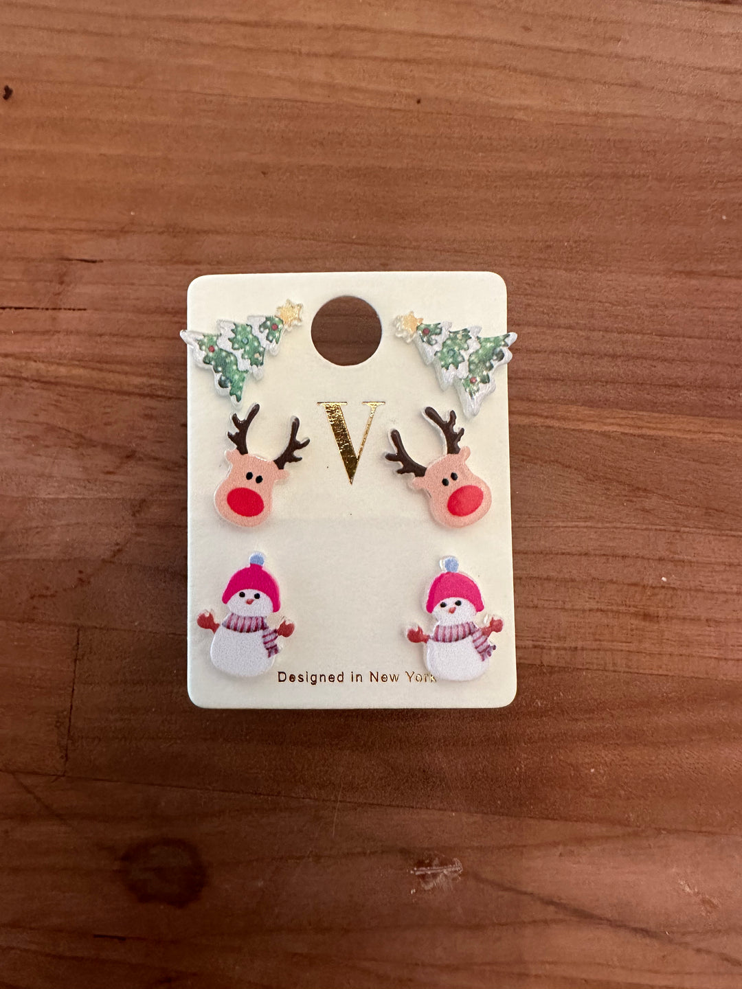 Christmas Studs Set of 3