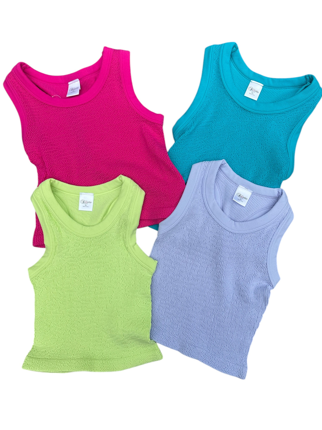 Smocked Sleeveless Tank-4 Colors!