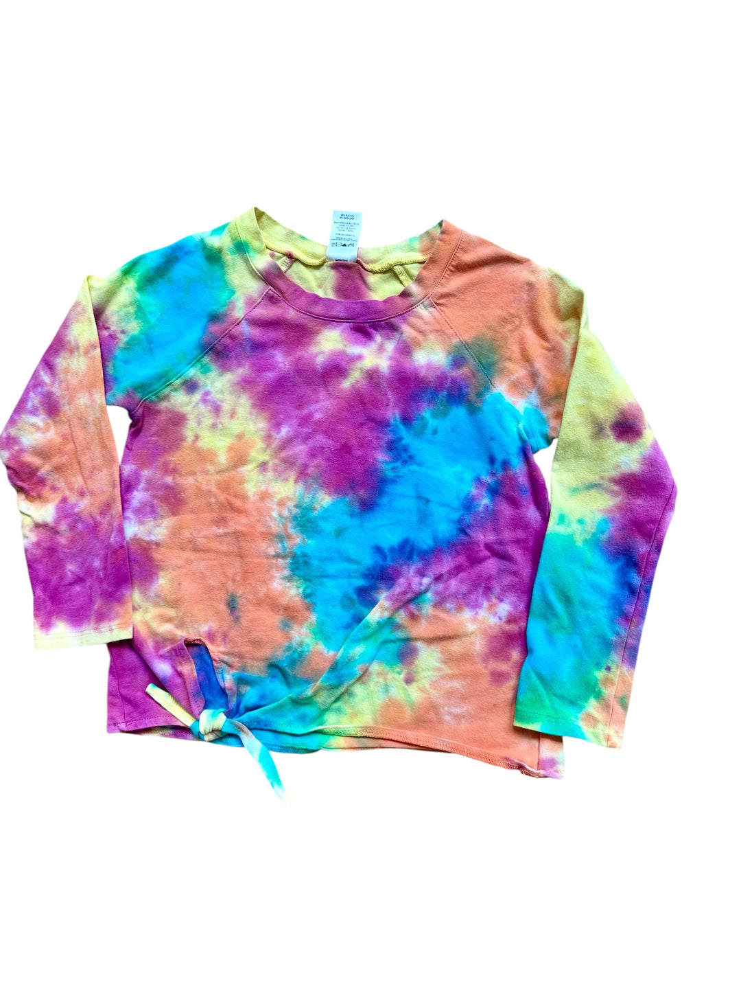 Bright Tie Dye Knot Top