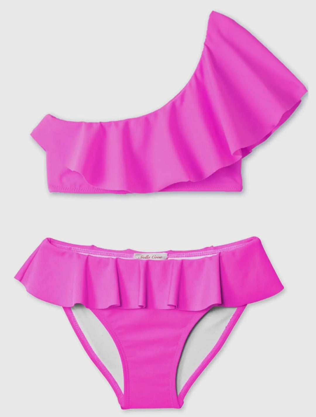 Hot Pink One Shoulder Bikini - jernijacks
