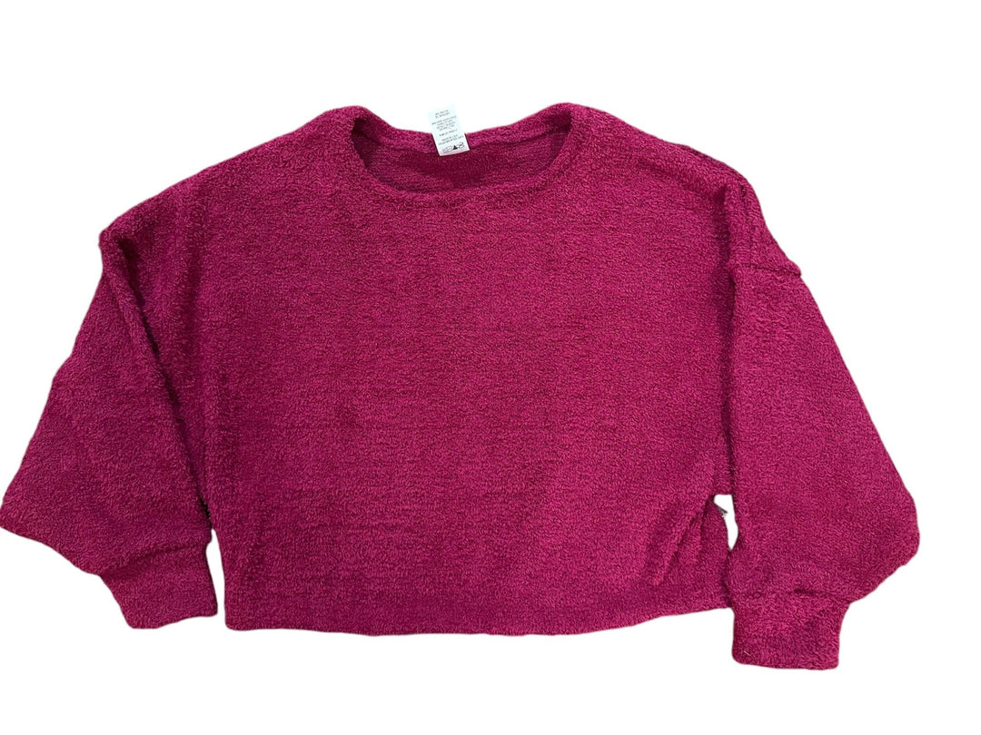 Magenta Fluffy Long Sleeve Top - jernijacks