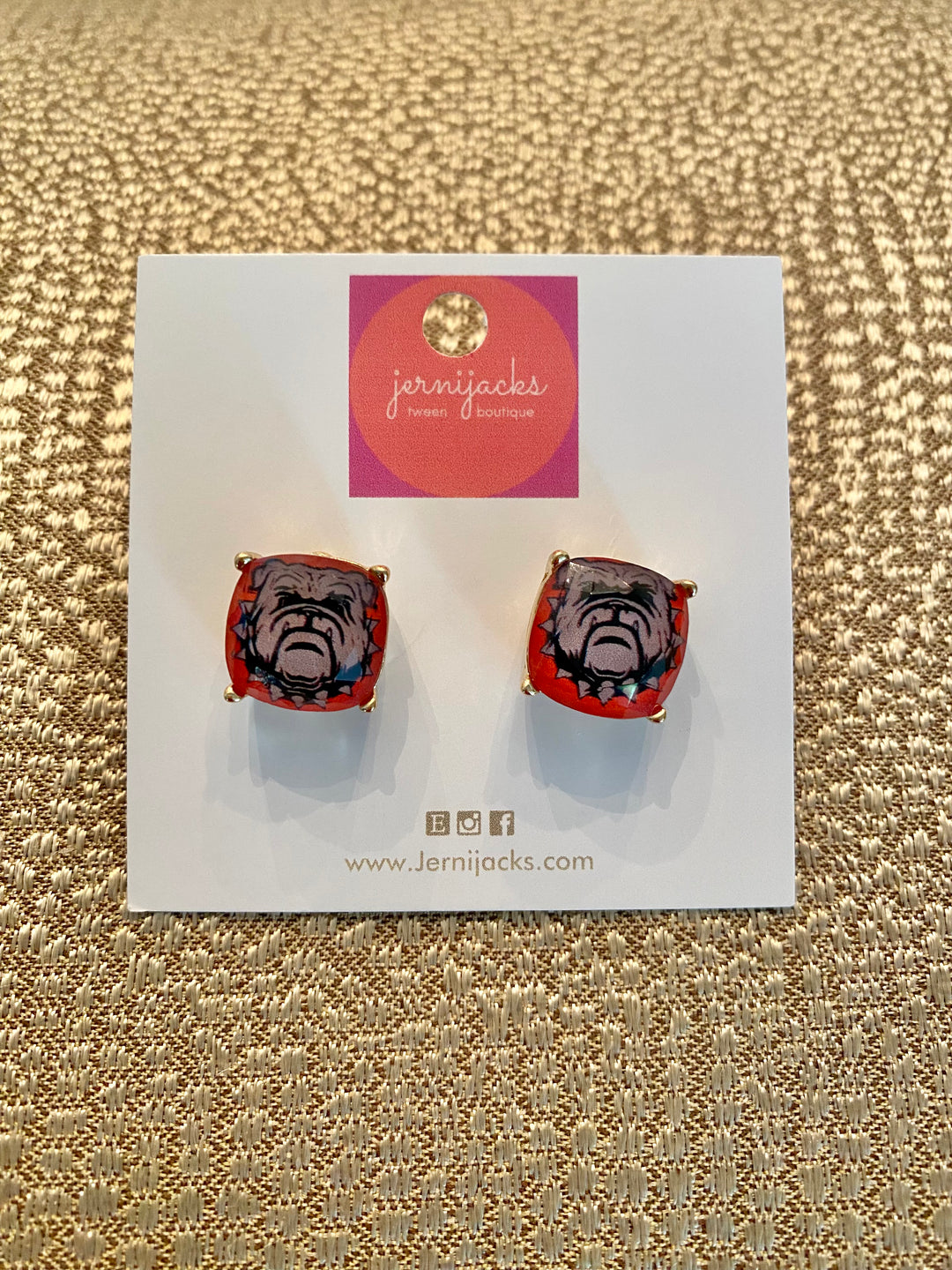 Bulldog Earrings
