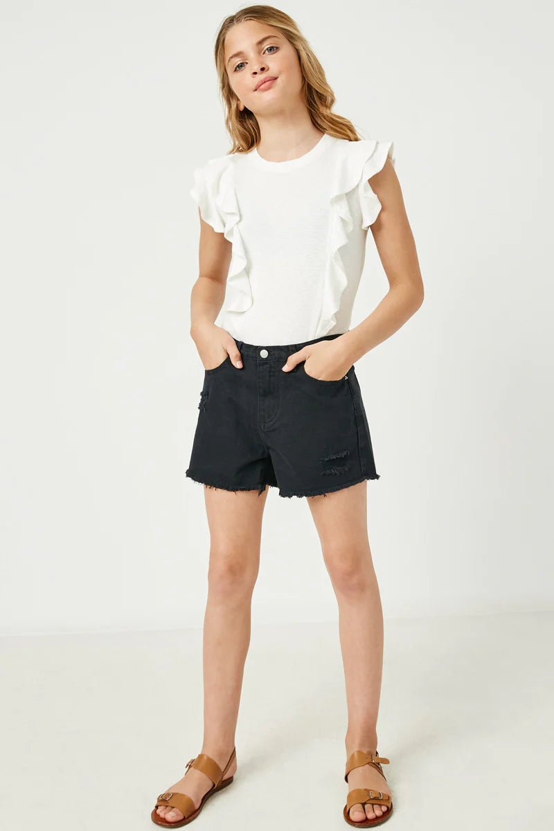 Layered Ruffle Rib Knit Top - jernijacks