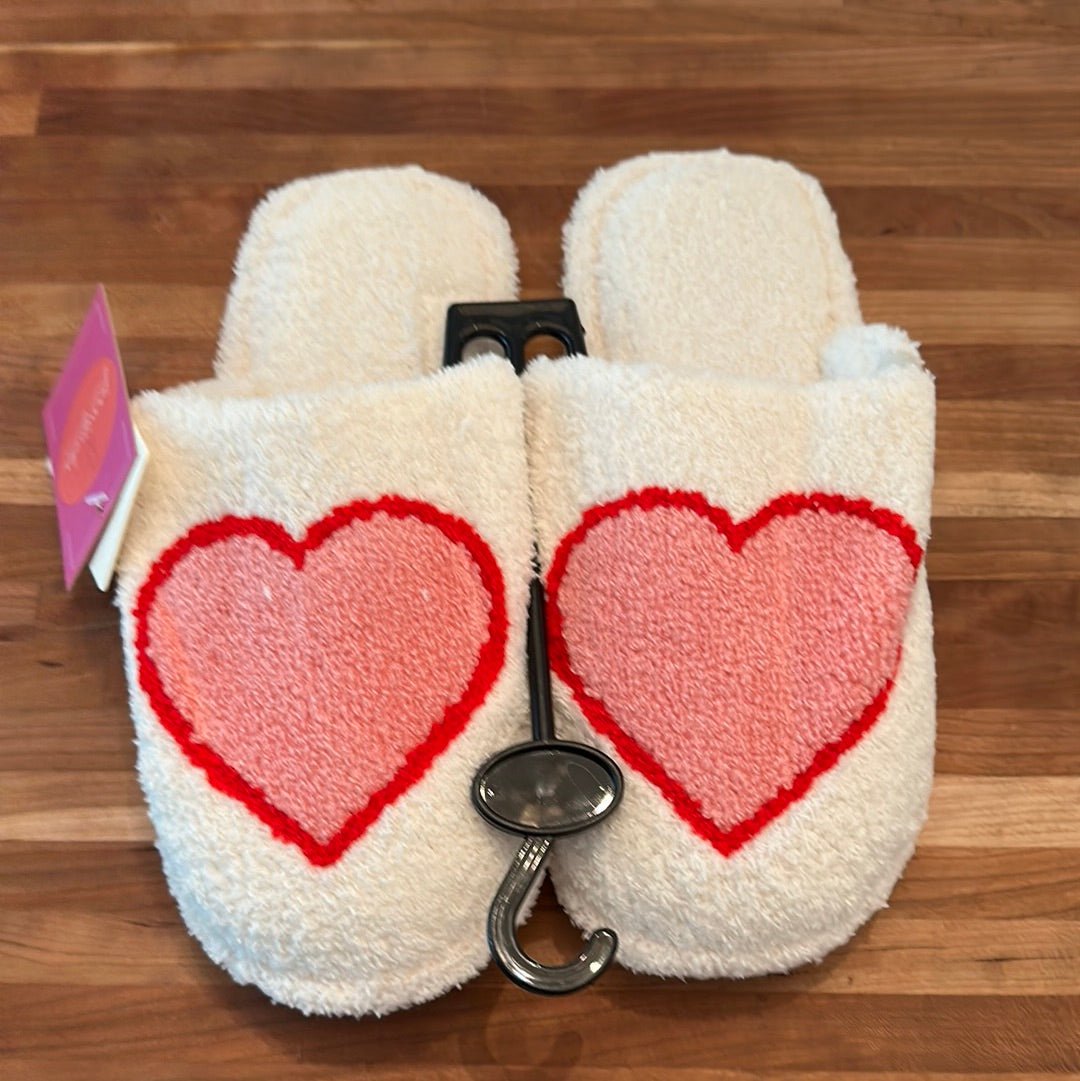 Pink Heart Slippers - jernijacks