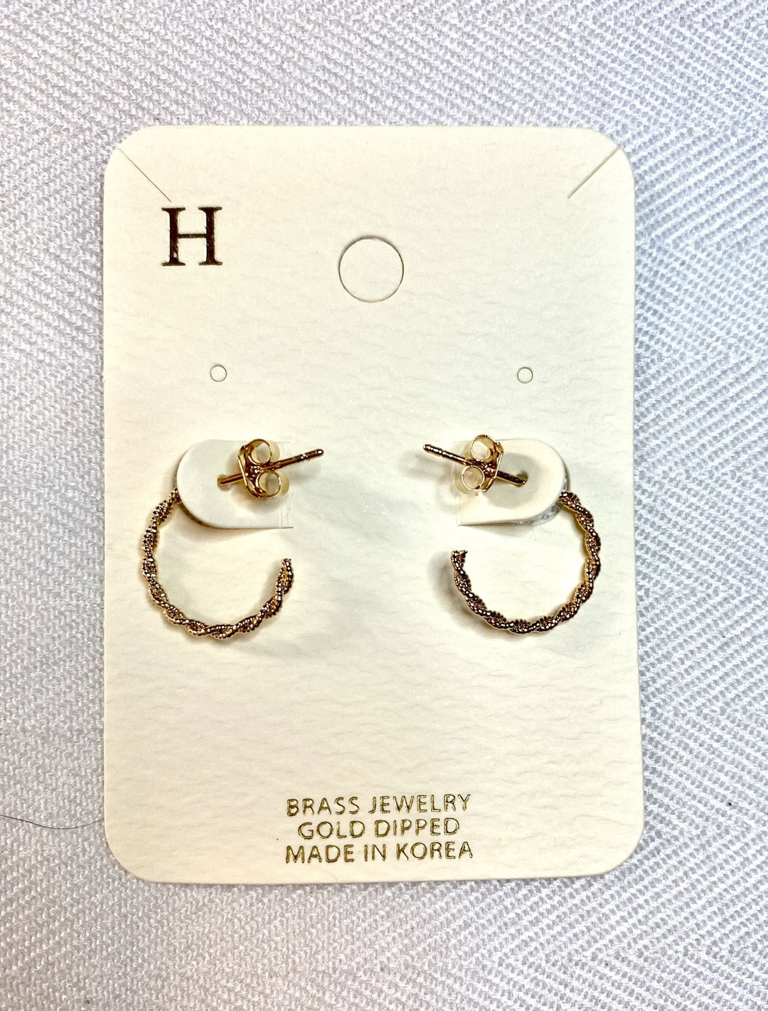 Textured Twisted Hoops - jernijacks
