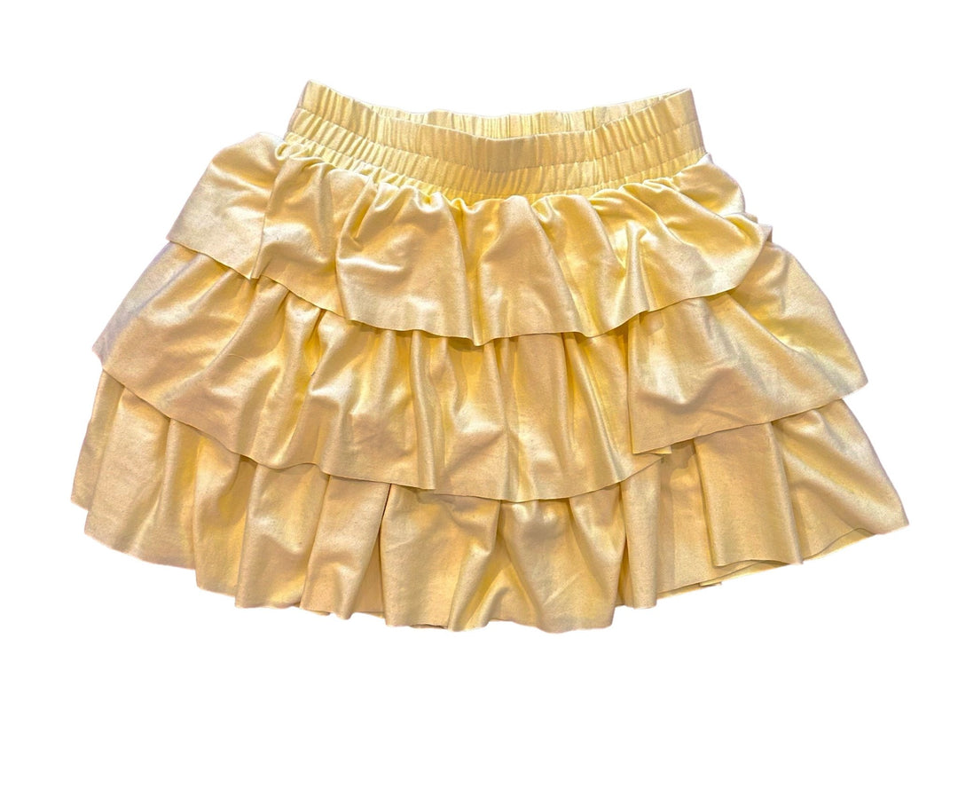 Yellow Ruffled Skort - jernijacks