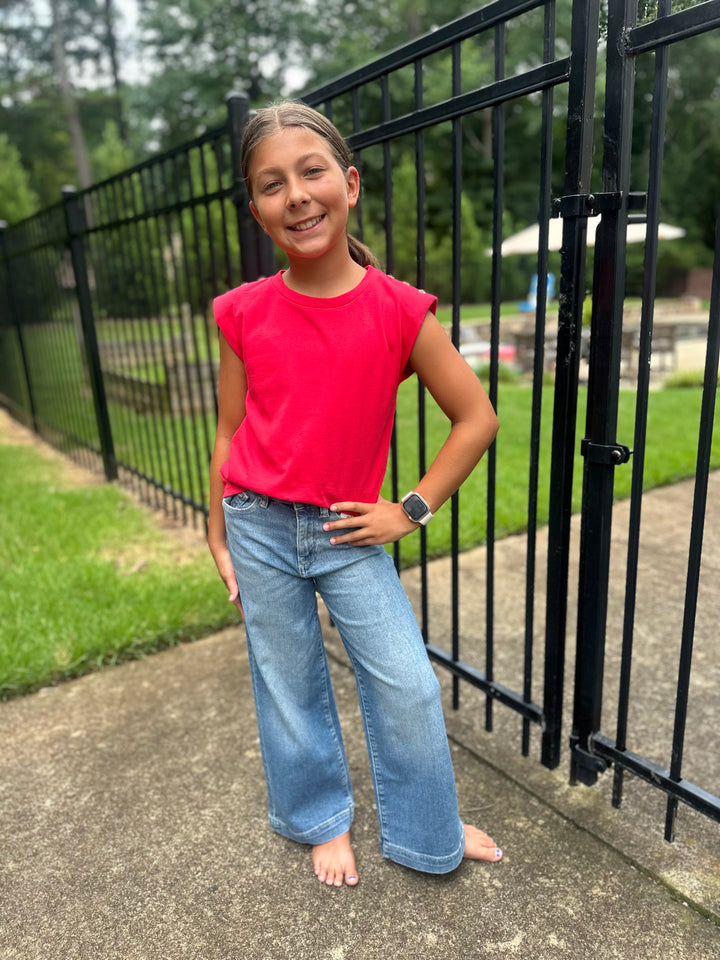 Lily Wide Leg Denim-Ravello
