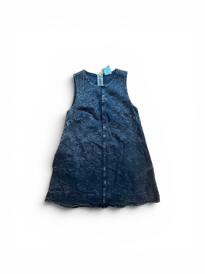 Black Denim Keyhole Dress
