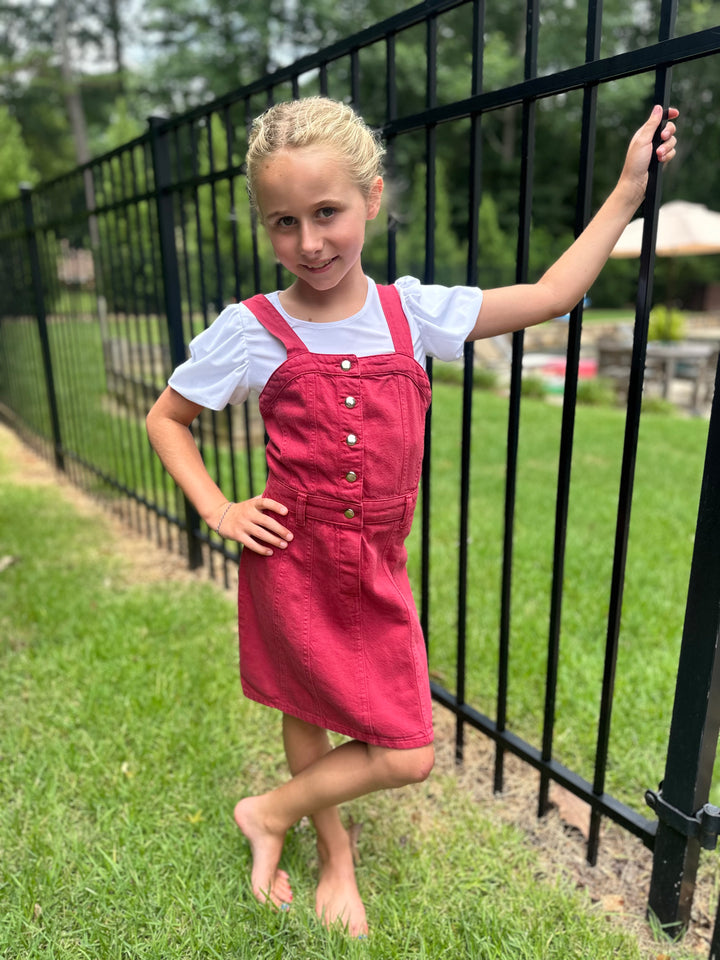 Red Trucker Dress