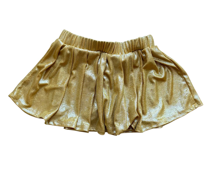 Gold Slinky Skort
