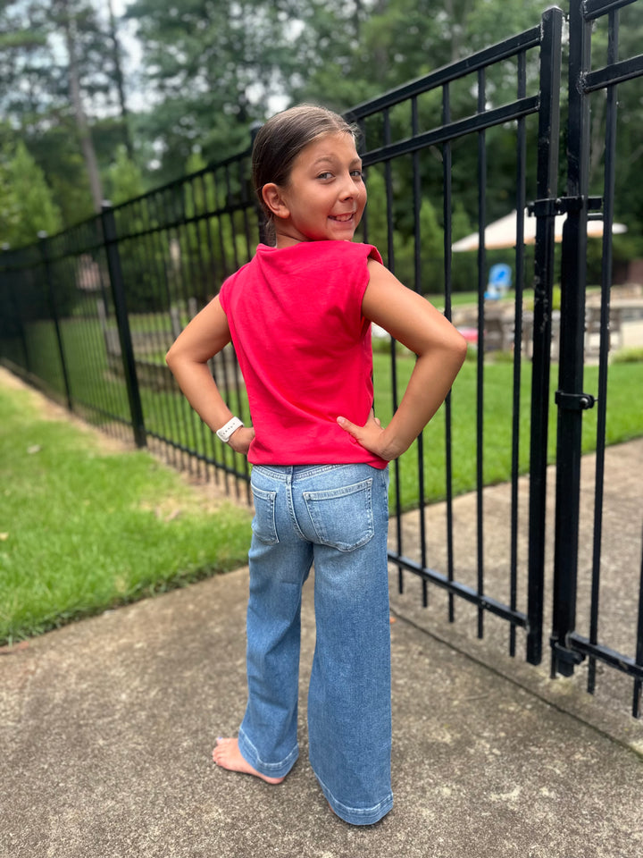 Lily Wide Leg Denim-Ravello