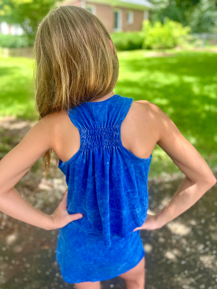 Blue Vintage Washed Tank