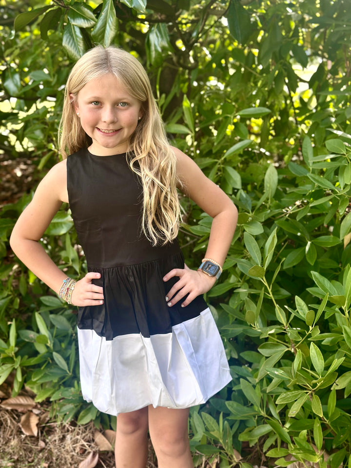 Black & White Colorblock Dress