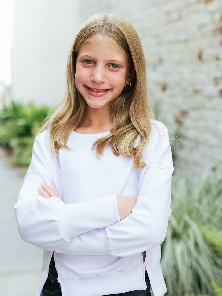 White Scuba Sweatshirt
