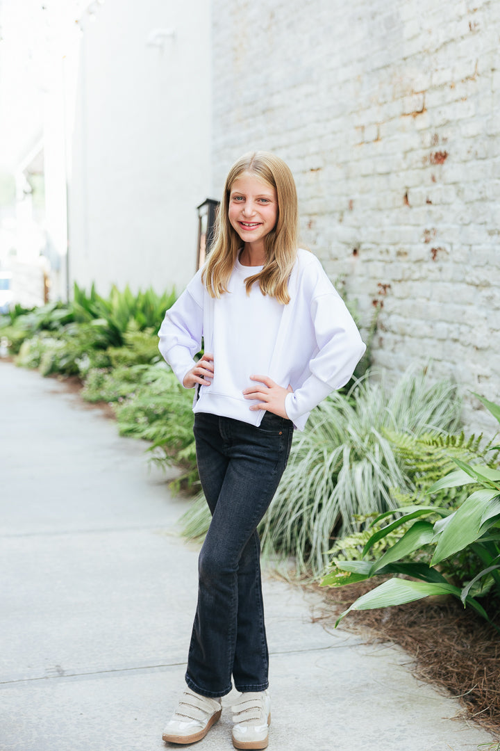 White Scuba Sweatshirt
