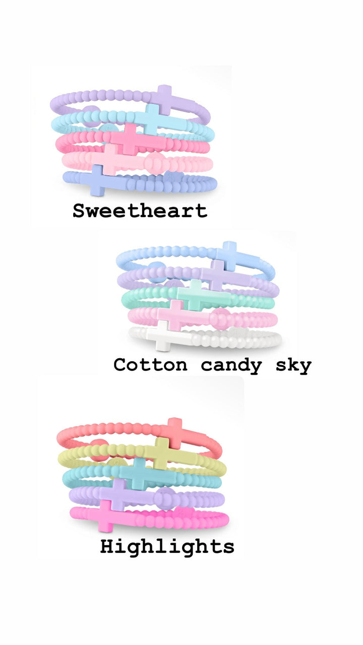 Jelly Cross Bracelets-4 options!