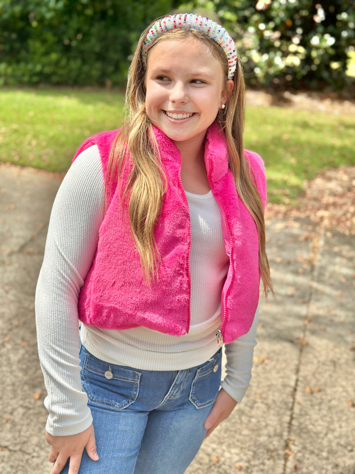 Hot Pink Reversible Vest