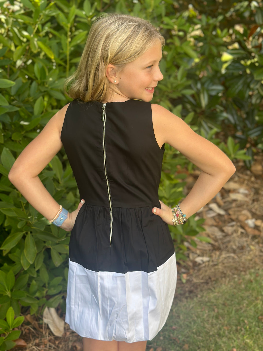 Black & White Colorblock Dress