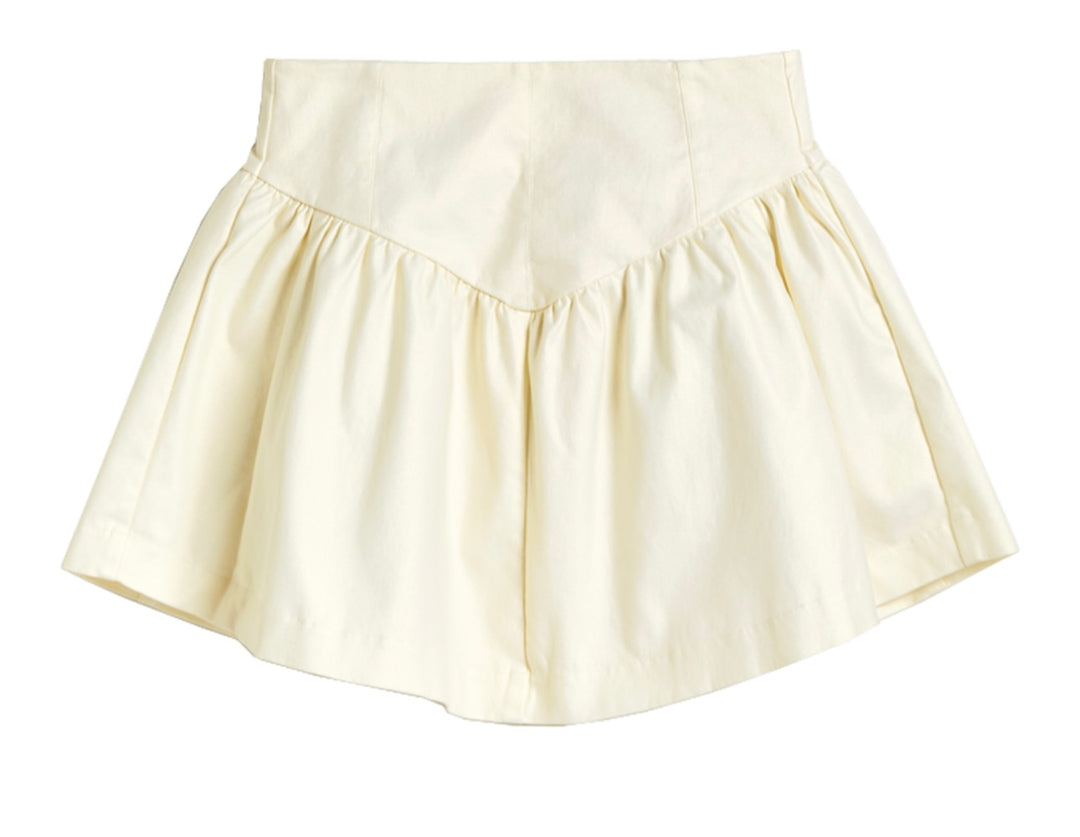 Tractr Cream Yoke Skirt