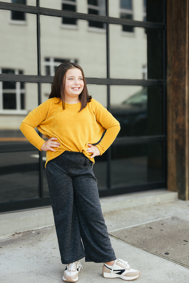 Grey Wide Leg Sweatpant