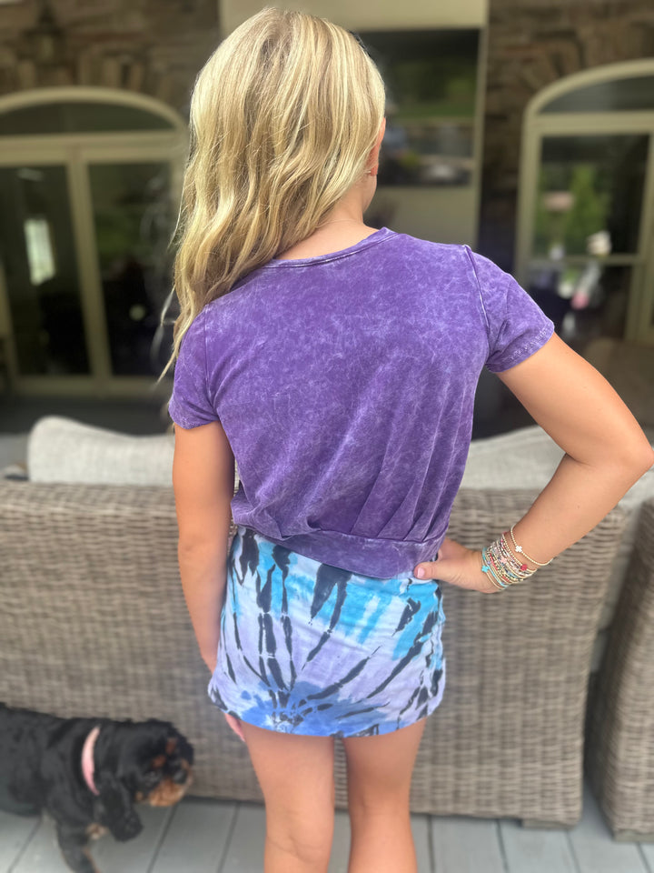 Purple Vintage Washed Top