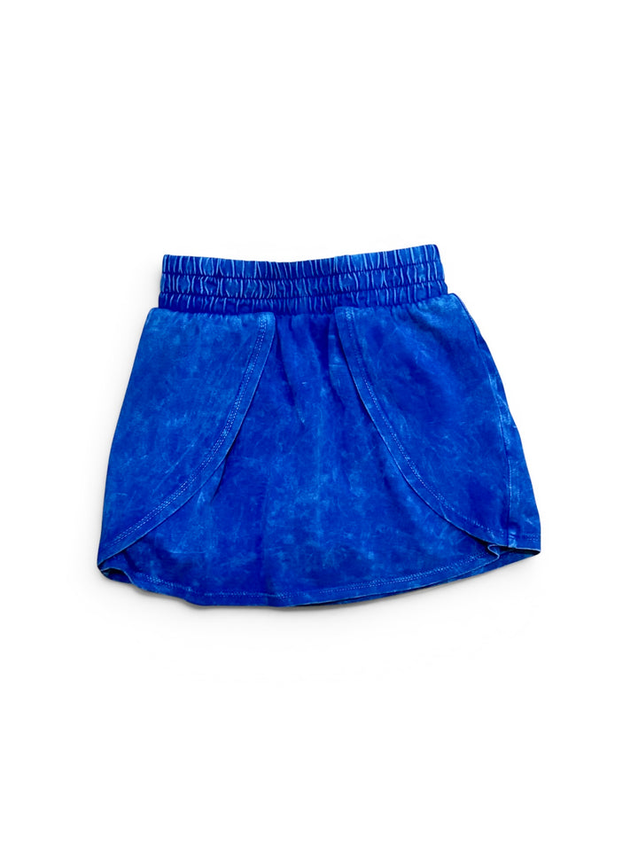 Blue Vintage Washed Skort