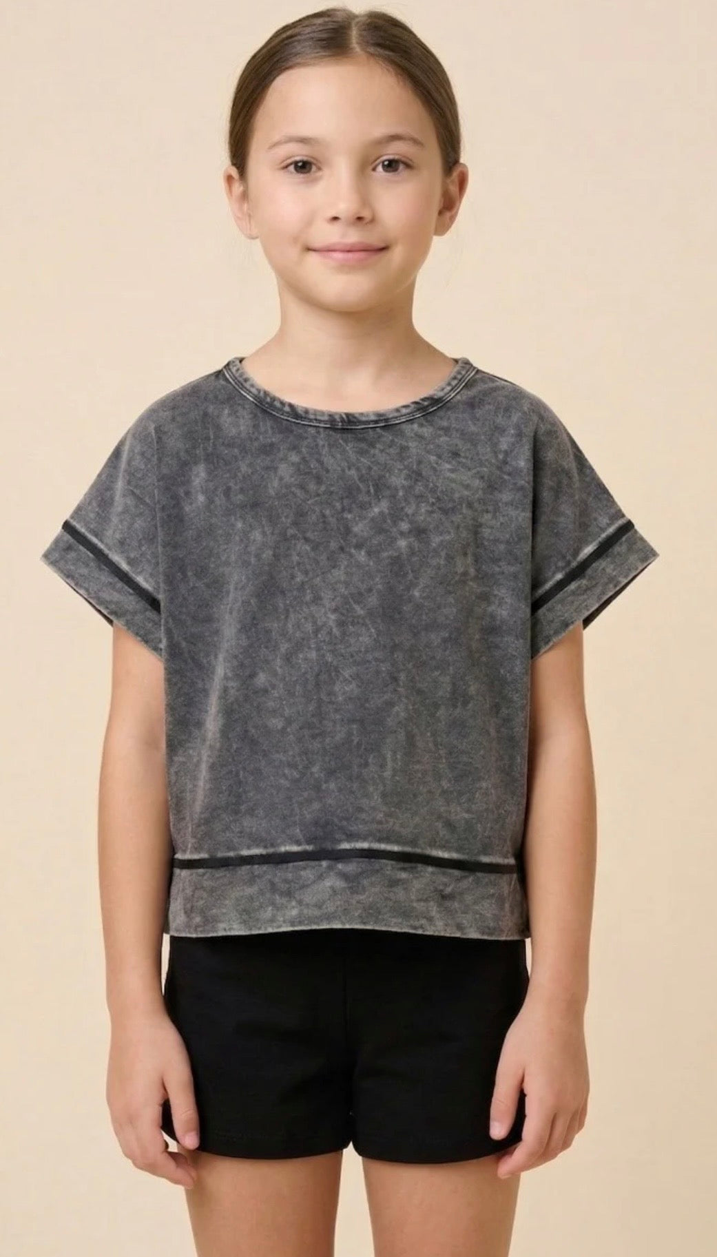 Black Slouchy Open Back top