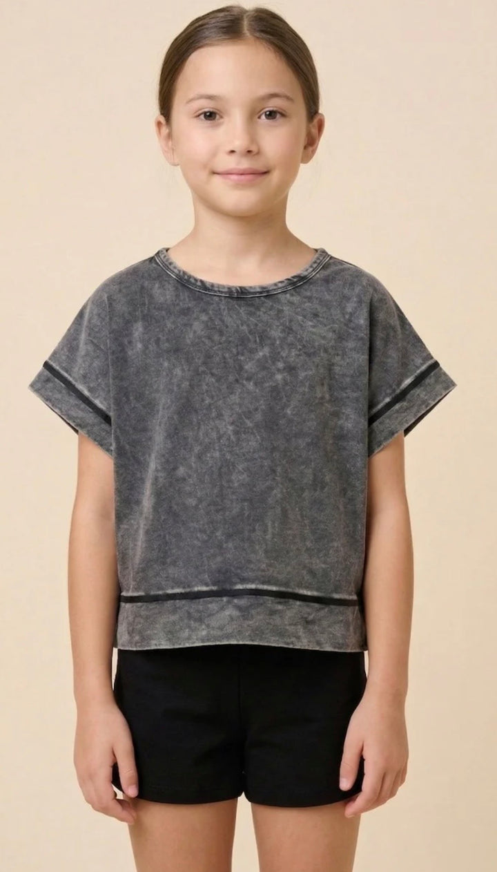 Black Slouchy Open Back top