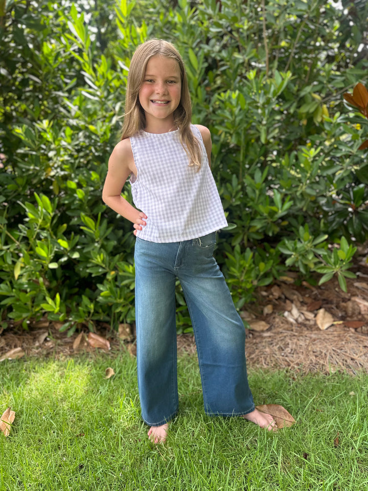 Lily Wide Leg Denim-Ballad Blue