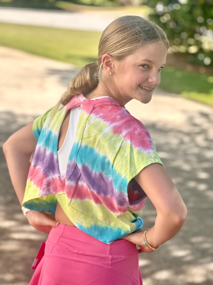 Tie Dye Slouch top-Sunshine