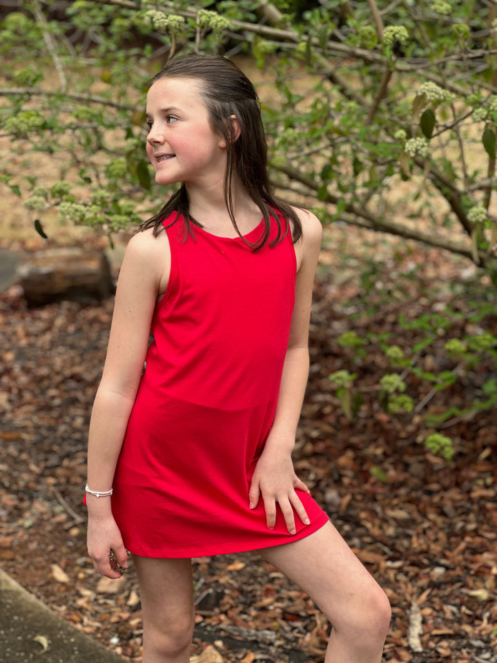 Cross Back Romper Dress-2 COLORS!