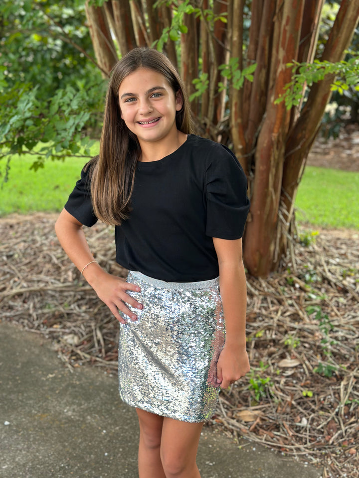 Sequin Mini Skirt