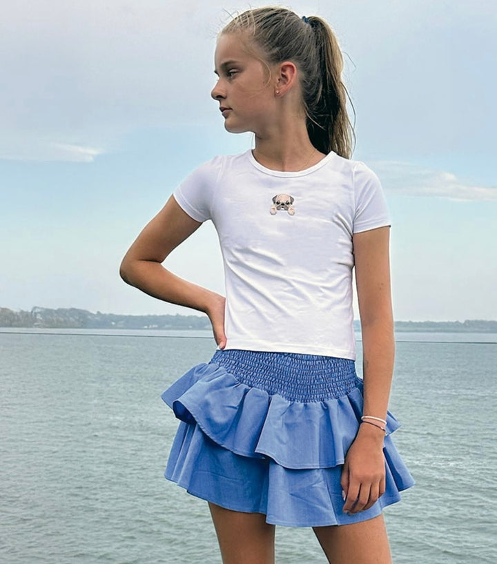 Chambray 2 Tier Skort