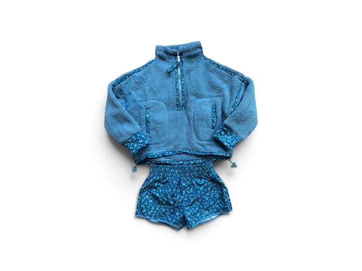 Blue Floral Shorts