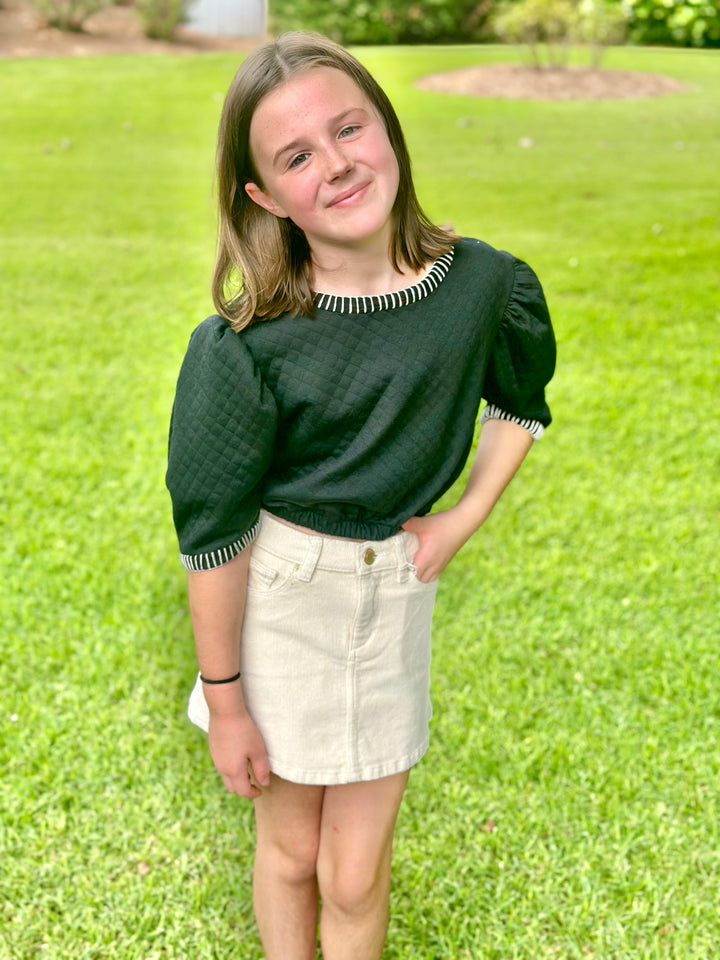 Jenny Cream Cord Skirt