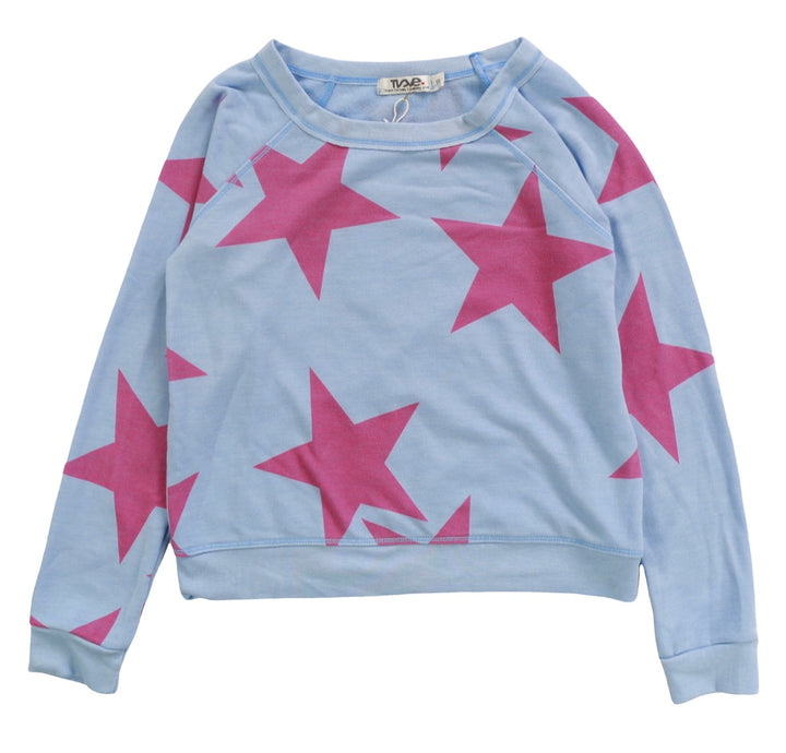 Blue Crew with Pink Stars