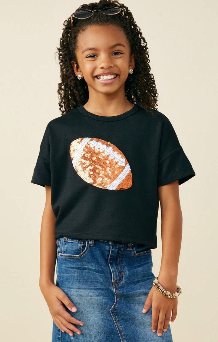 Sequin Football Tee