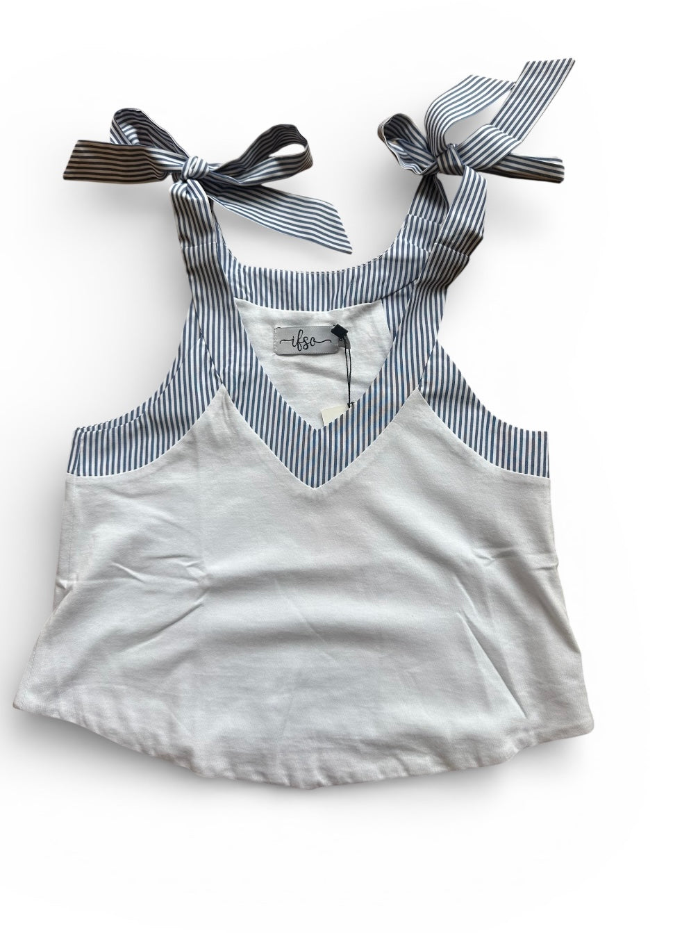 Blue Ties V Neck Tank