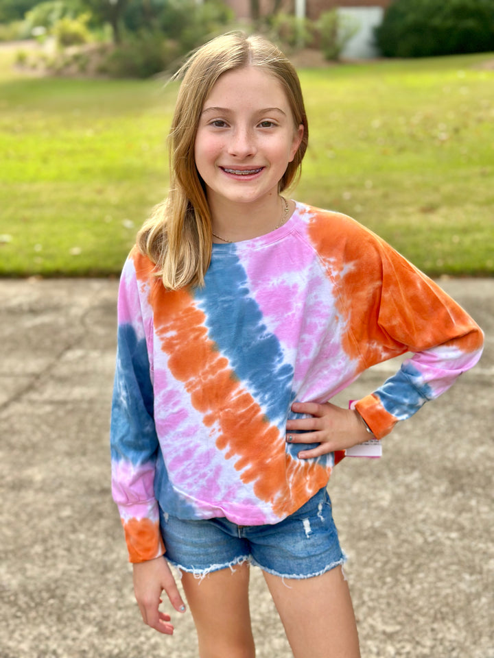 Long Sleeve Tie Dye Top