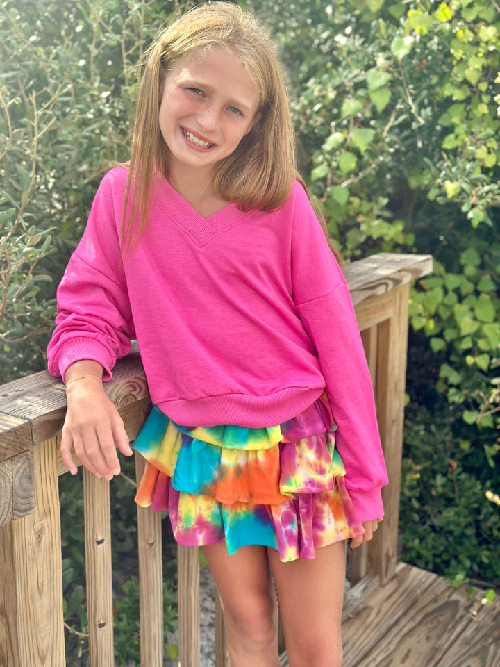 Bright Tie Dye Skort