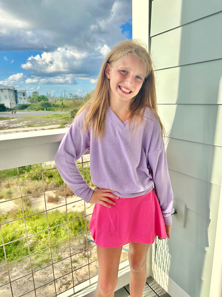 Pink High Waist Tennis Skirt