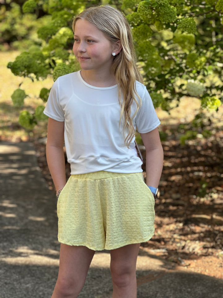 Yellow Wrinkled Short