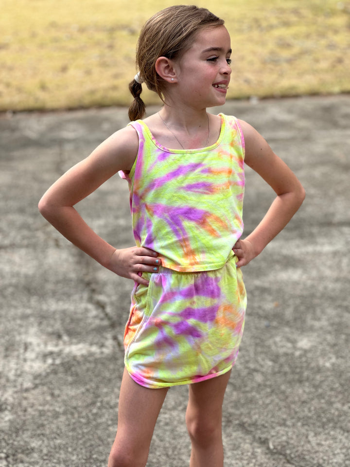 Pastel Tie Dye Skort