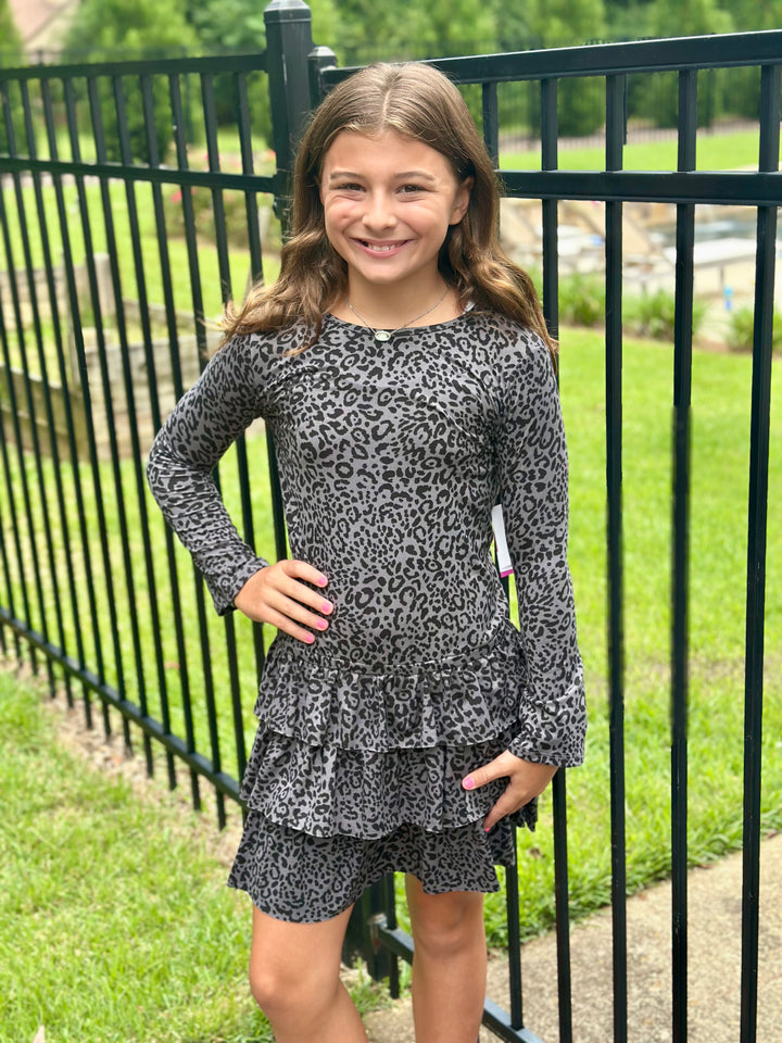 Leopard Ruffle Dress