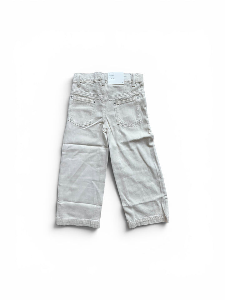 Cream Lily Wide Leg Jean