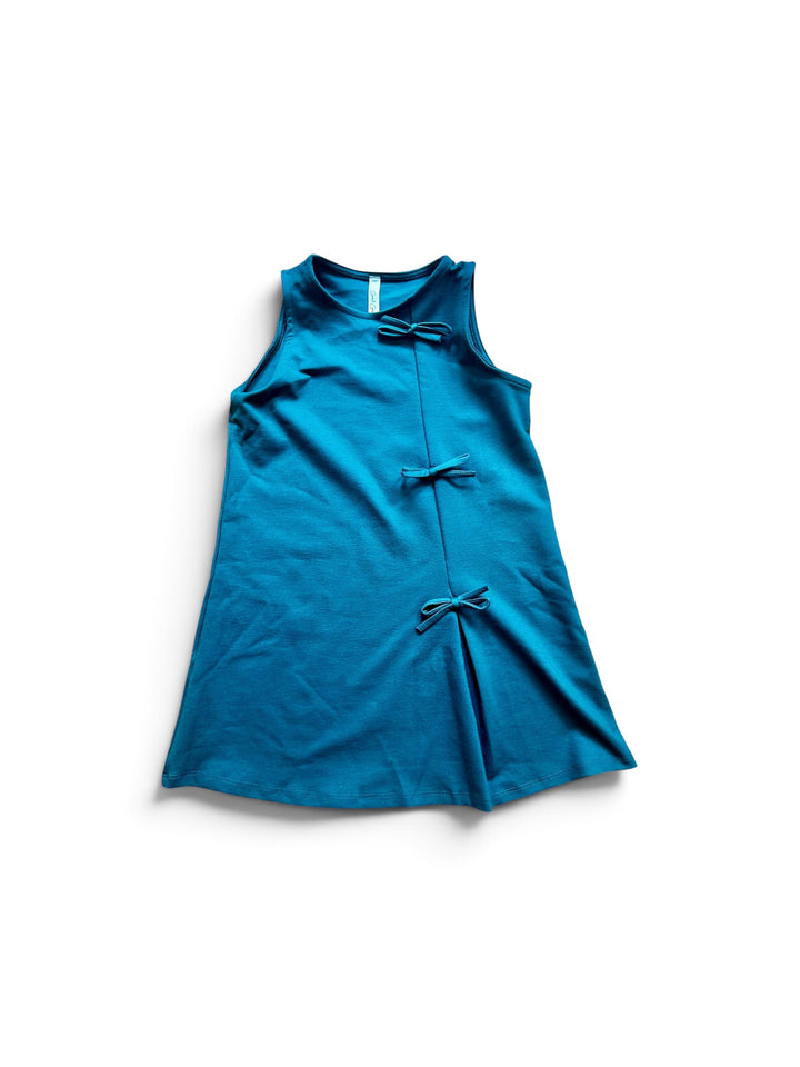 Sleeveless Ponte Ribbon Dress-2 COLORS!