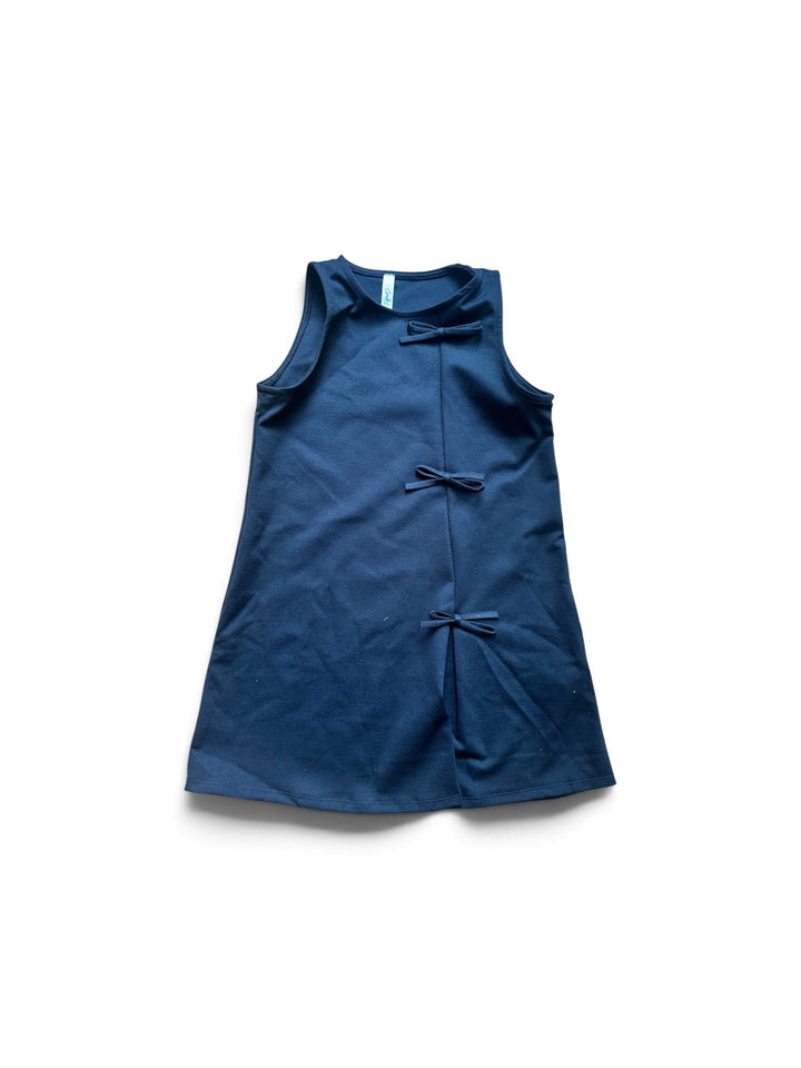 Sleeveless Ponte Ribbon Dress-2 COLORS!